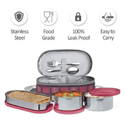 Corporate Lunch Stainless Steel Containers Set of 3