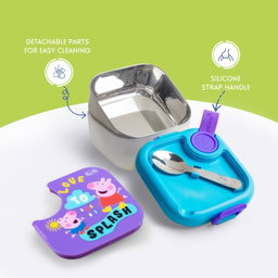Stainless Steel Lunch Box with Spoon 