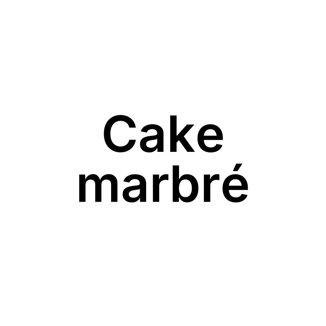 Cake marbré