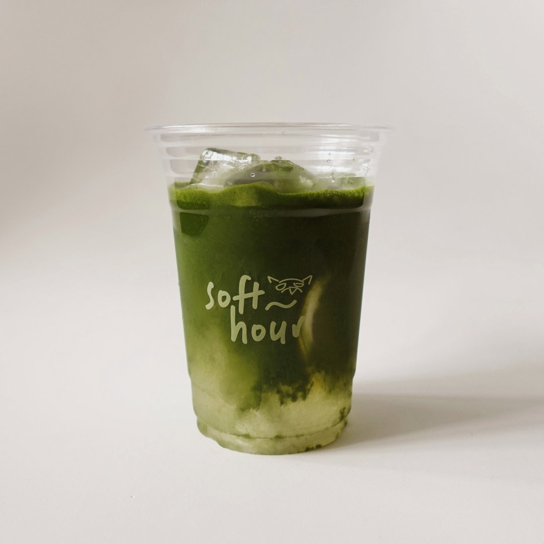 iced honey lemon matcha