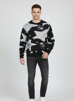 Star pattern sweater 