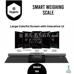 Hygets N4 Smart Body Composition Weighing Scale (8-Electrode Full-Body) – Offline Setup + Printable Report