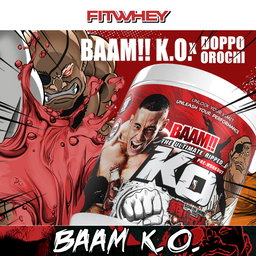 BAAM!! KO !! Ultimate Pre-Workout × DOPPO – 378 g (30 Servings) | Energy • Focus • Endurance