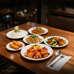 Stir-Fried Squid With Flower Cut Package Meal