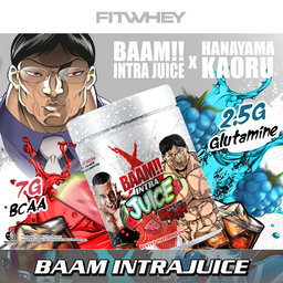 BAAM!!™ INTRA JUICE × HANAYAMA (30 Servings) | Intra-Workout Hydration, Recovery • BCAA, Glutamine & Electrolyte Support
