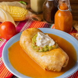 Grande Beef Chimichanga (Red Sauce)