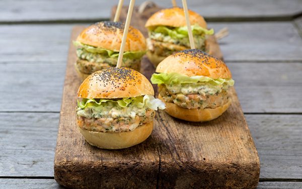 Mini burger poisson crispy (x10)
