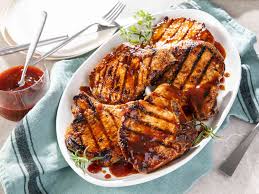 Honey glazed pork