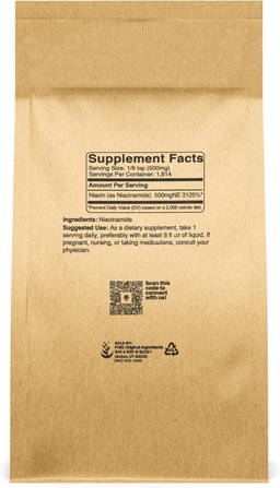 Niacinamida Polvo de vitamina B3, suplemento dietético (Comestible)