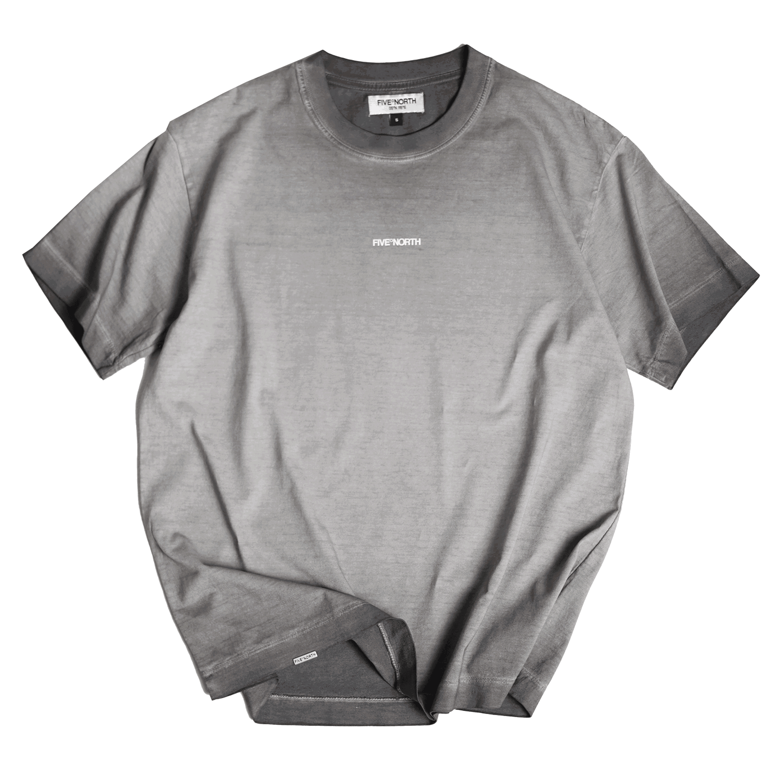 Textured Light Grey Shirt: "Simpur"_0