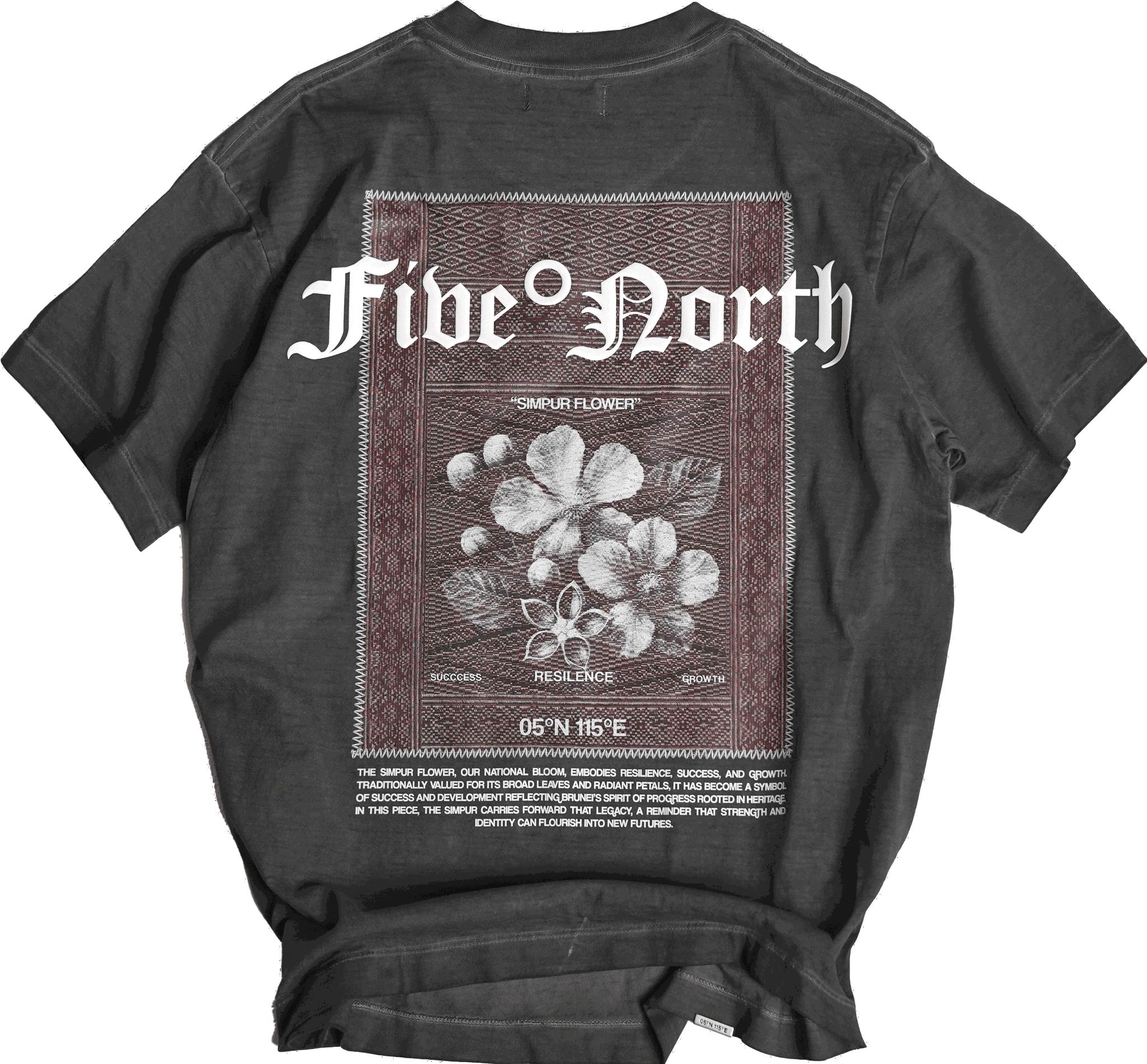 Textured Dark Grey Shirt: "Simpur"_1
