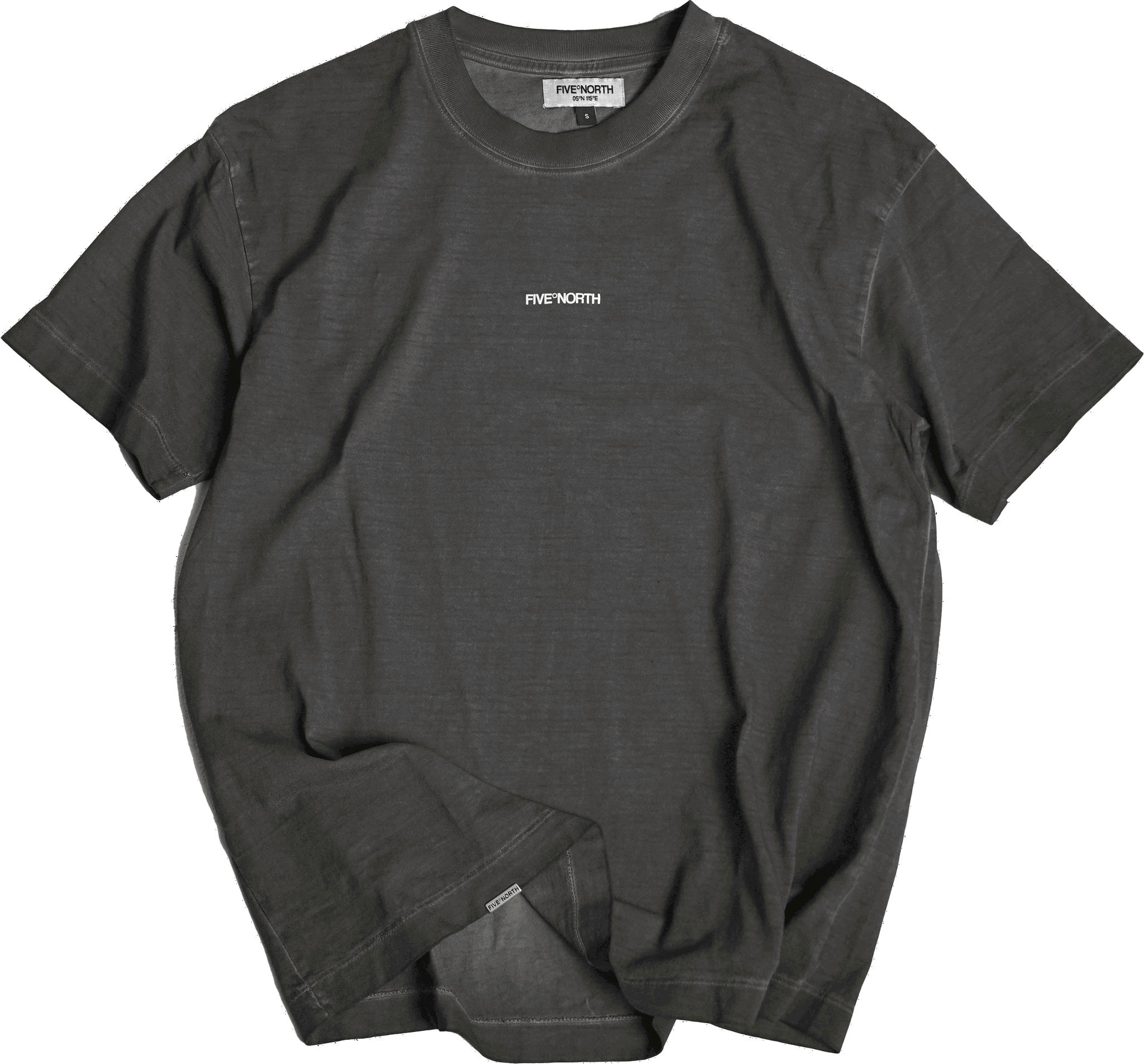Textured Dark Grey Shirt: "Simpur"_0