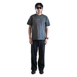 Textured Dark Grey Shirt: "Simpur"