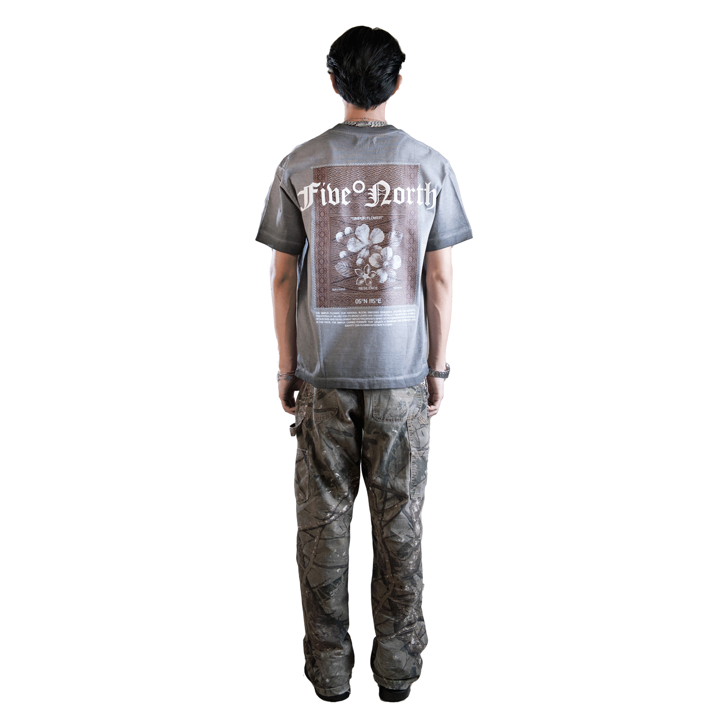 Textured Light Grey Shirt: "Simpur"_3