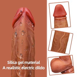8.7" Huge Thrusting Heating Vibrator Big Dildo Telescopic 