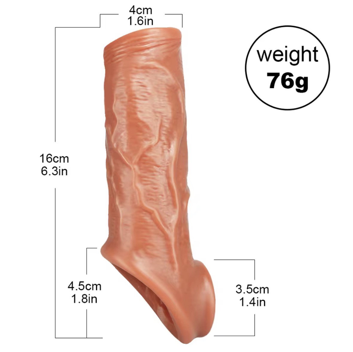 Silicone Extender Dick for Men Penis Cock Sleeve_1