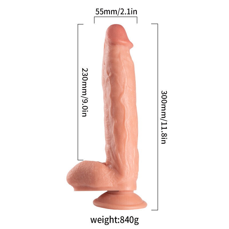 11.8 Inch Realistic Dildo Penis Sex Toys With Suction Cup_1