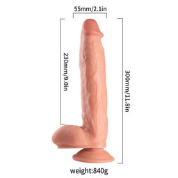 11.8 Inch Realistic Dildo Penis Sex Toys With Suction Cup
