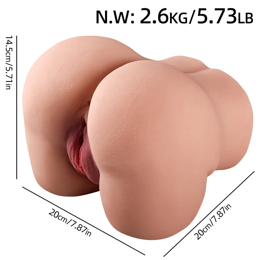 Butt Realistic | Vagina | Ass | Flesh | 2 holes | 2.6 Kg