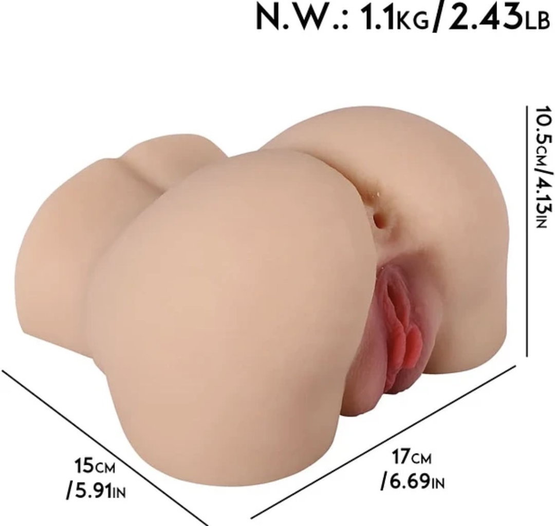 Ass Masturbator for Men Squirt Realistic Sex Doll 1.5 kg