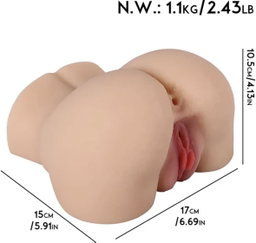 Ass Masturbator for Men Squirt Realistic Sex Doll 1.5 kg
