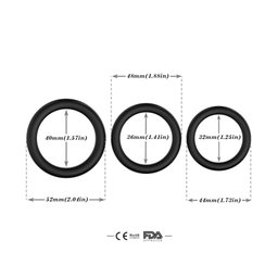 Size Cock Ring Silicone Penis Ring for Man