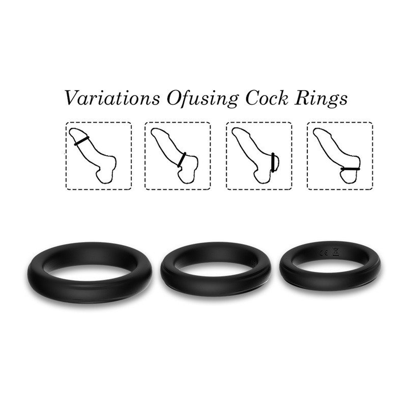 Size Cock Ring Silicone Penis Ring for Man_3