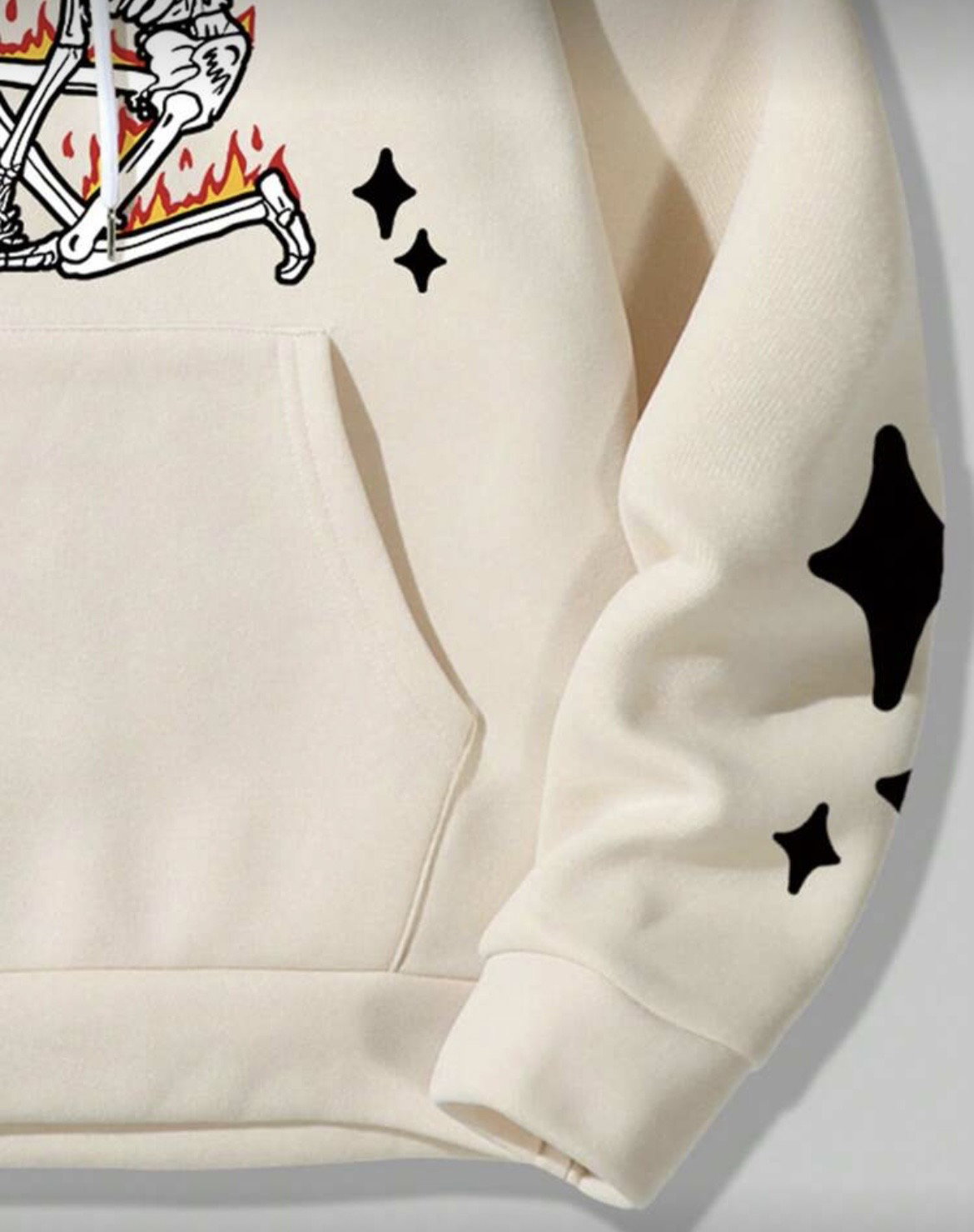 Skeleton print hoodie _2