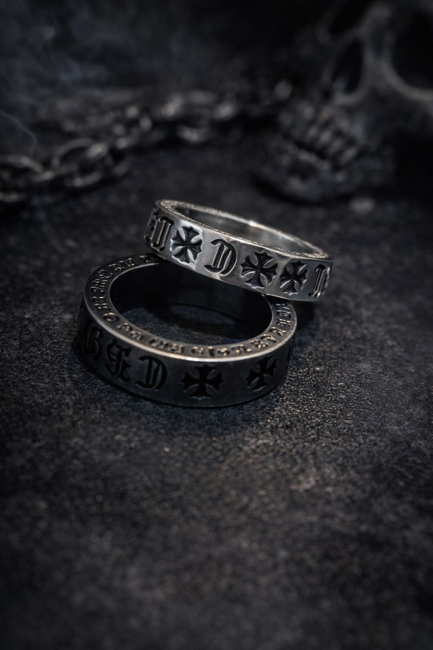 Bague Band Cross-Chrome_0