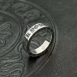 Bague Band Cross-Chrome