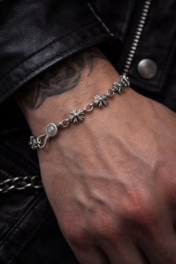 Bracelet Floral Gothique – Chrome