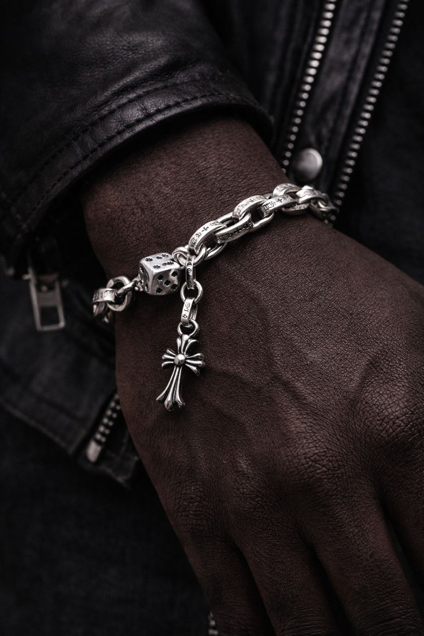 Bracelet Chain Cross – Chrome