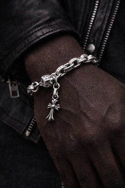 Bracelet Chain Cross – Chrome
