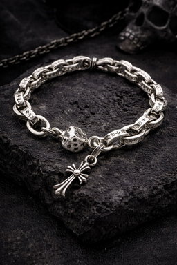 Bracelet Chain Cross – Chrome