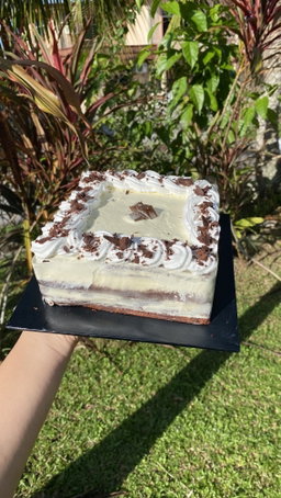 Square Chocolate with Coffee Jelly Cake
