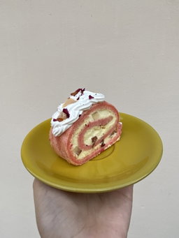 Pink Velvet with Lychee Rose Jelly Cake Rolls