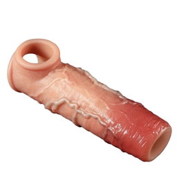 Realistic Male Penis-Extension Extender Sleeve-Cock Sheath Girth-Enhancer-Condom