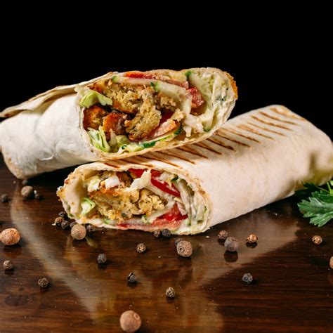 Chicken shawarma wrap