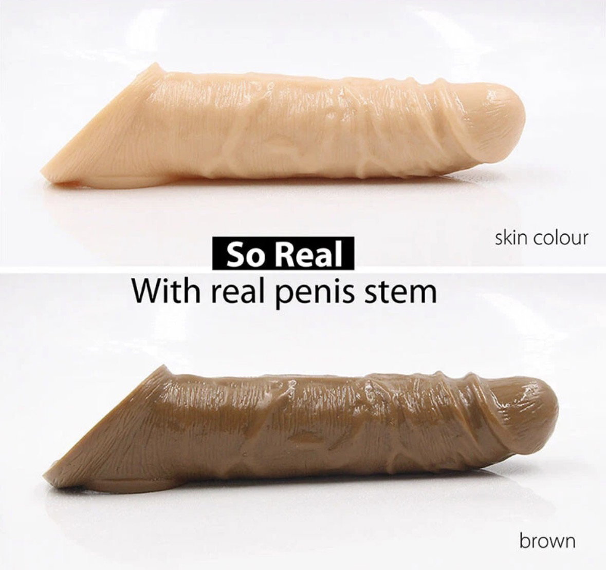 21cm Large Realistic Penis Sleeve Extender Sleeve Enlargement Sex Toys_1
