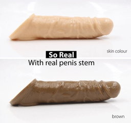 21cm Large Realistic Penis Sleeve Extender Sleeve Enlargement Sex Toys