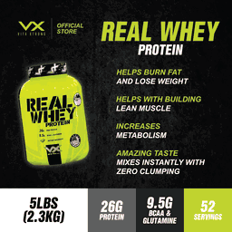 VITAXTRONG™ Real Whey Protein (5lbs/2.3kg) — Designed for Performance & Recovery | Lab-Tested • No Amino Spiking | Lean Muscle Growth