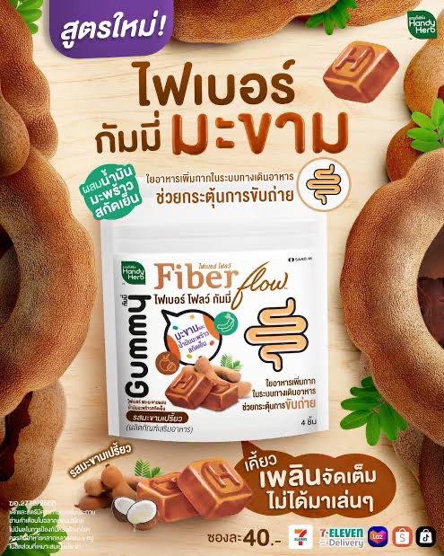 FIBER Gummy ไฟเบอร์กัมมี่ ขับถ่ายดีเว่อ💩🥗🍇🥒
