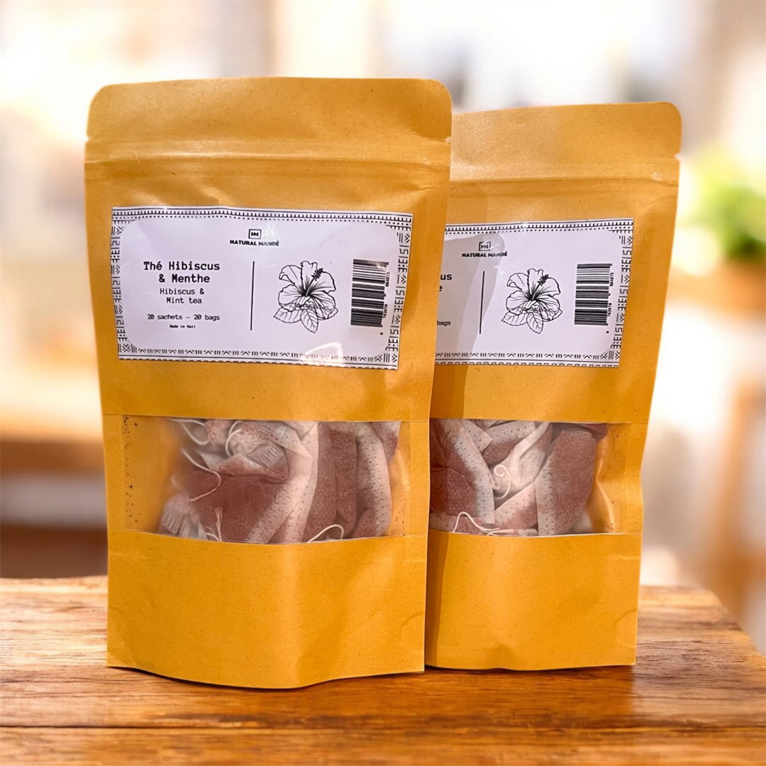 Infusion Hibiscus Menthe - 100% Naturel - Lot de 2