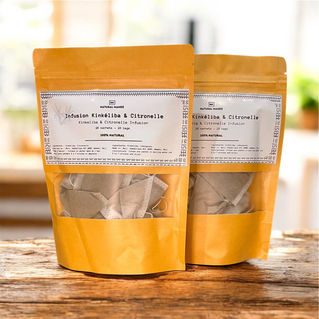 Infusion Kinkéliba & Citronnelle - 100% Naturel - Lot de 2