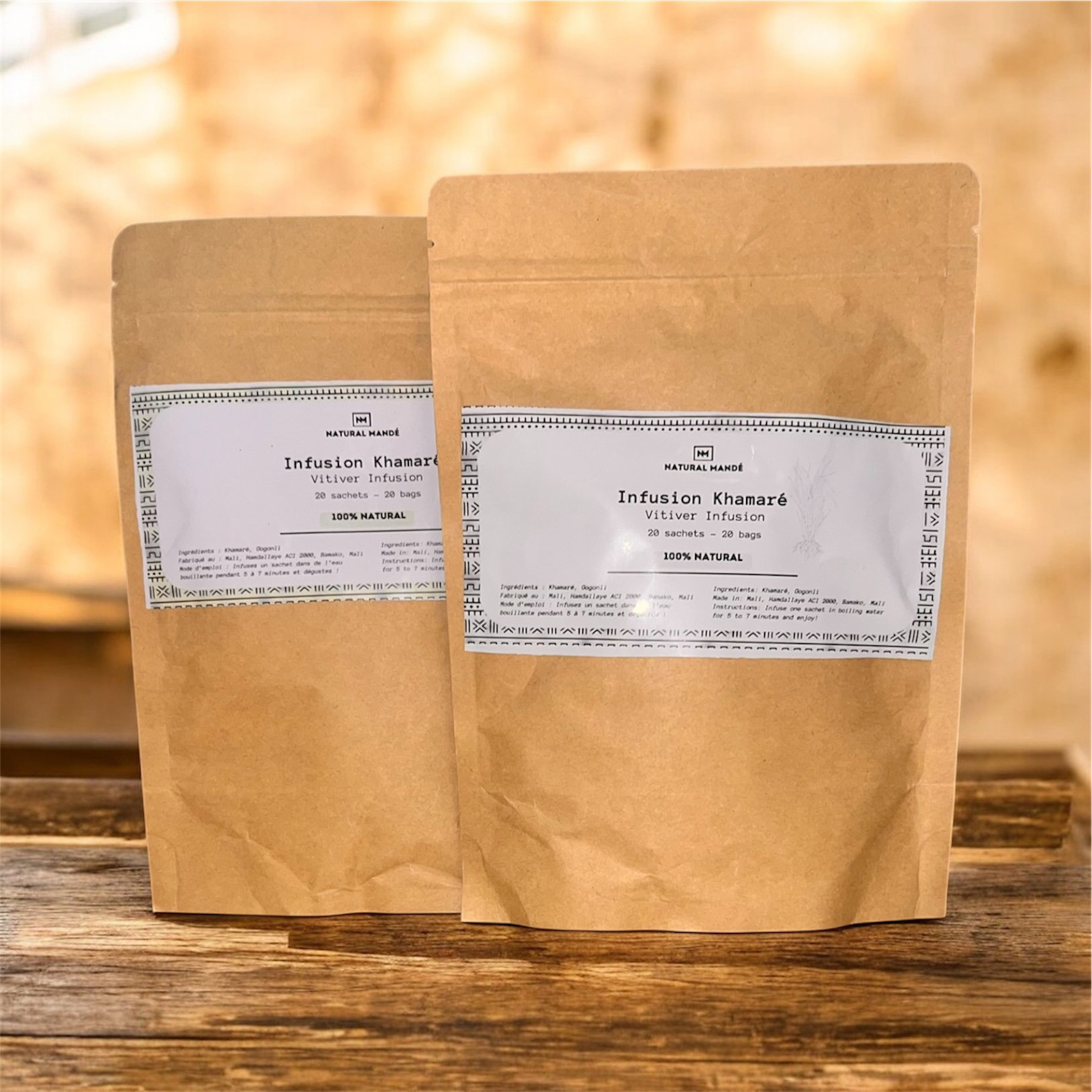 Infusion Khamaré Vétiver I 100% Naturel - Lot de 2