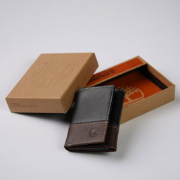 Timberland Men's Leather Trifold Wallet with ID Window