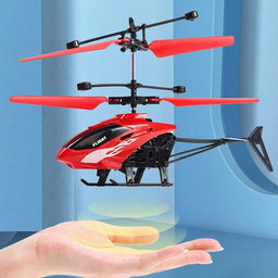 Hélicoptère a induction infra rouge