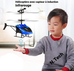 Hélicoptère a induction infra rouge