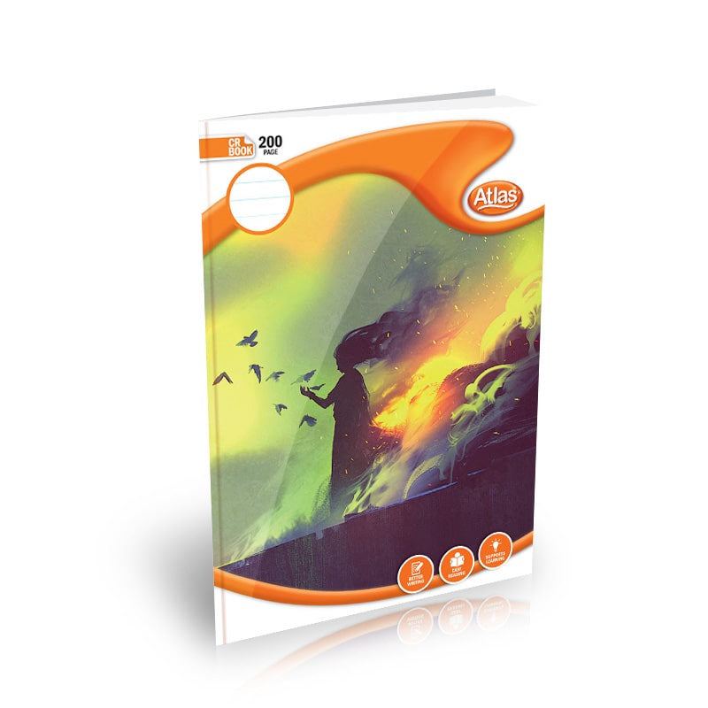 Atlas A4 CR Book Square # Ruled 200Pgs _0