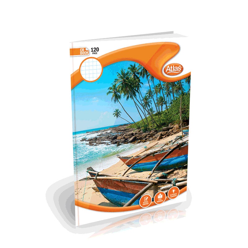 Atlas A4 CR Book Square # Ruled 120Pgs _0